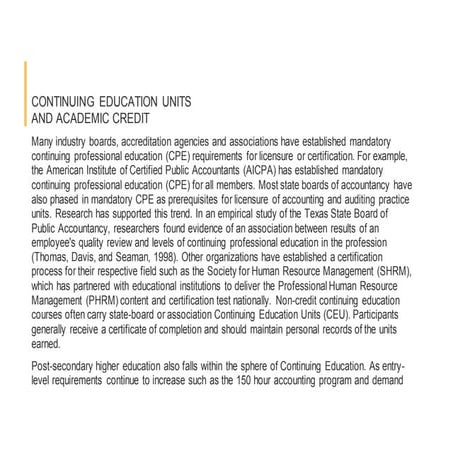 Diagram of continuous life long learning.