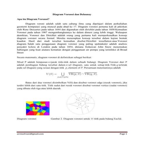 Diagram voronoi dan delaunay