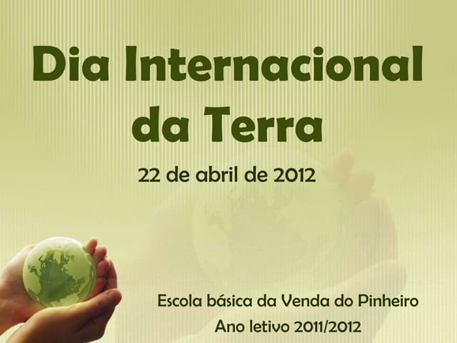 Dia internacional da terra 