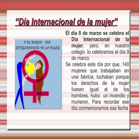 Dia Internacional De La Mujer