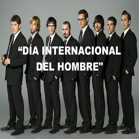 Dia Internacional del Hombre