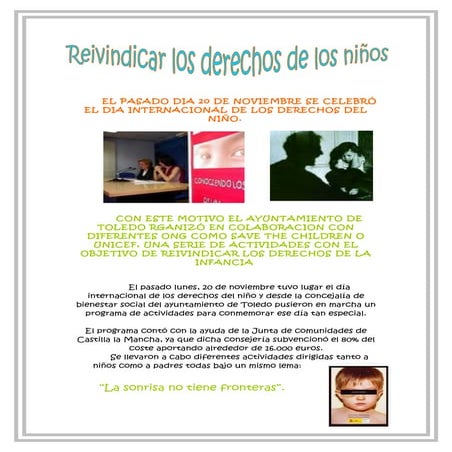 Dia internacional del niño