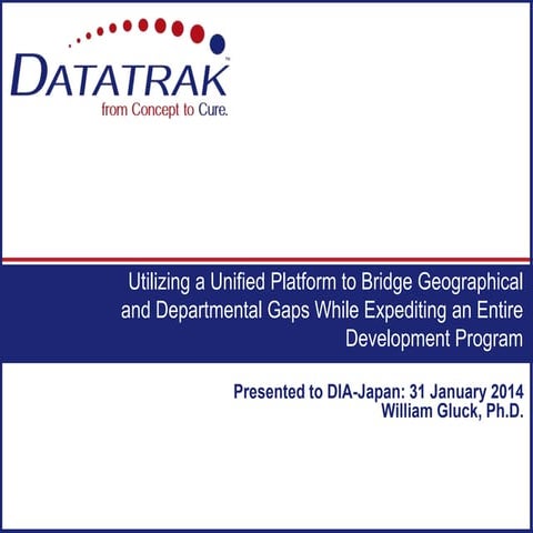 Utilizing a Unified Platform to Bridge Geographical and Departmental Gaps Whi...