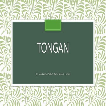 Dialect presentation