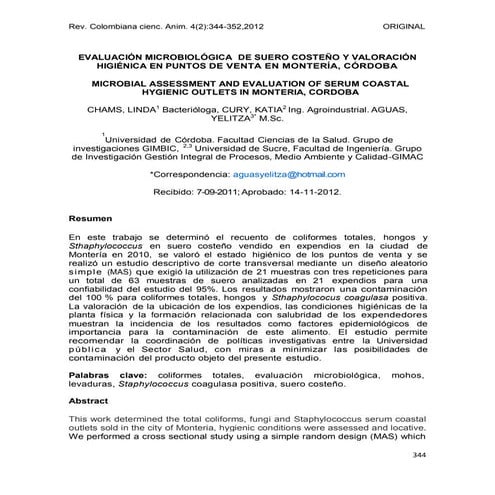 Dialnet evaluacion microbiologicadesuerocostenoy-valoracionh-4167608