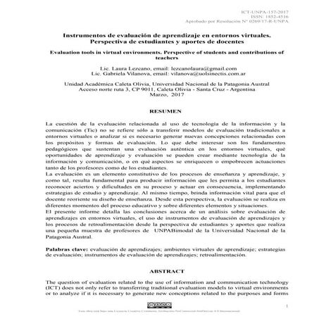 InstrumentosDeEvaluacionDeAprendizajeEnEntornosVirtuales