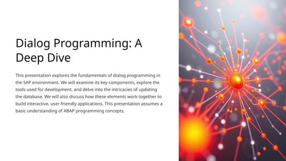 SAP ABAp module Pool programming give by Rahul Mehta | PPT