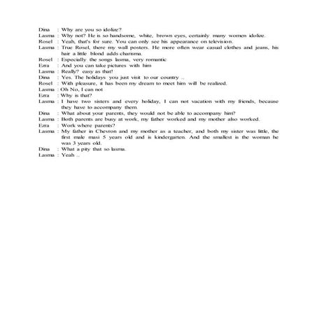 A dialogue between two friends | DOCX