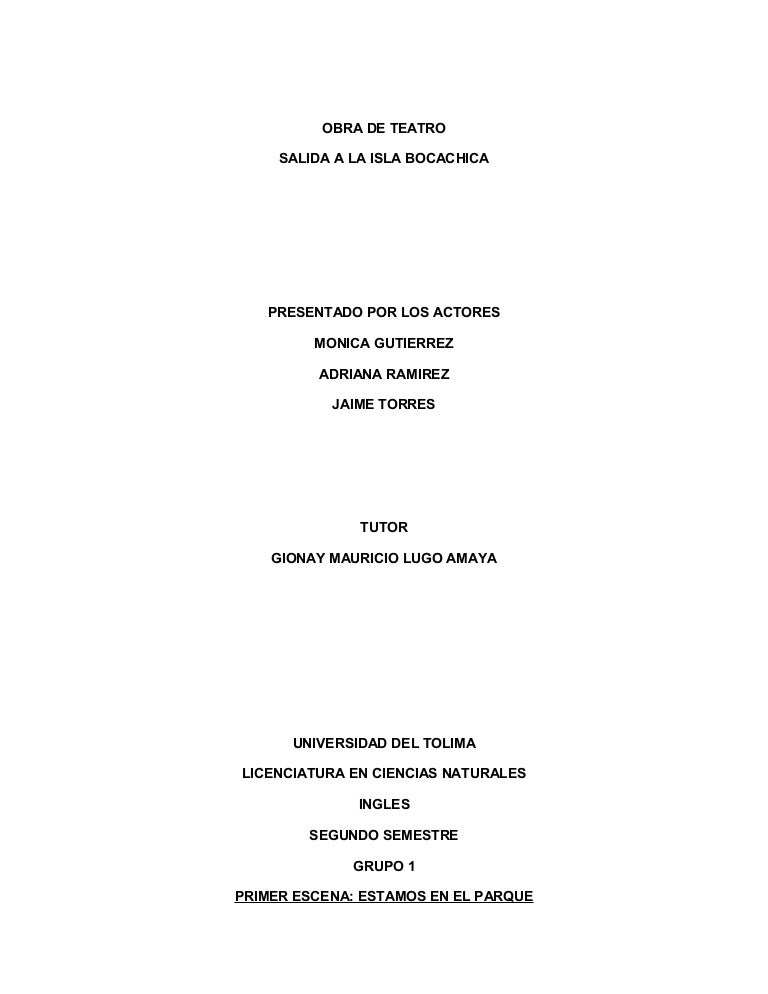 Dialogo obra de teatro