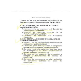 Puntos Sistema Nacional Anticorrupción