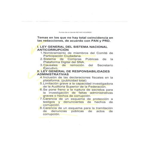 Puntos Sistema Nacional Anticorrupción