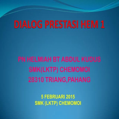 Dialog prestasi