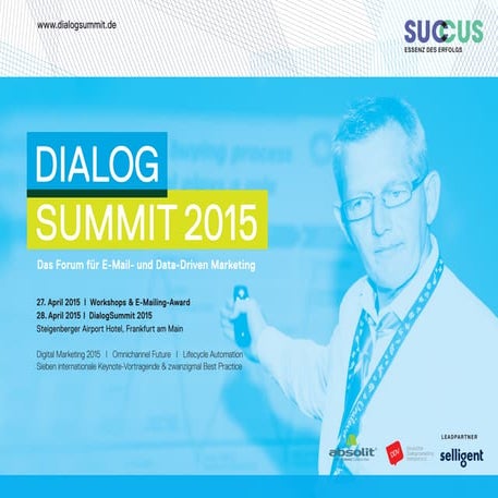 Dialog Summit Frankfurt Germany Programme | PDF