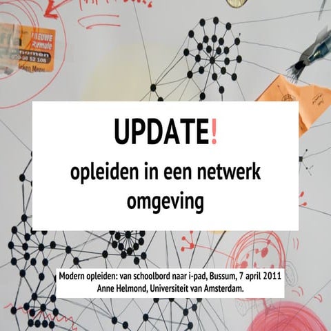 UPDATE! opleiden in een netwerk omgeving