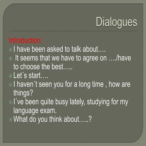Dialogues