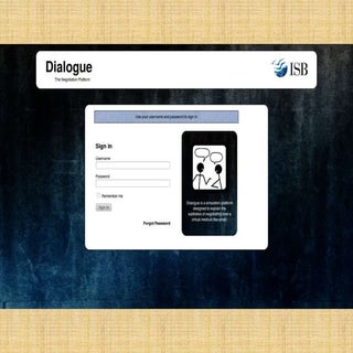 Dialogue for Negotiation