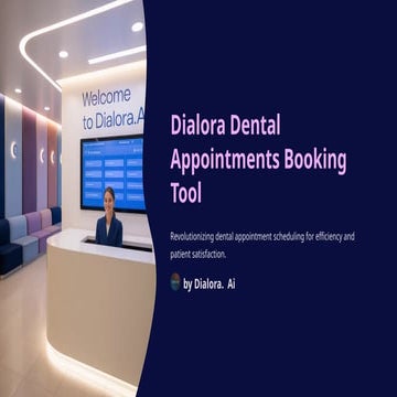 Dialora Dental Appointments Booking tool