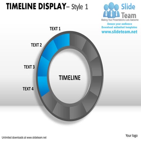 Dial timeline display misc power point slides and ppt diagram templates 