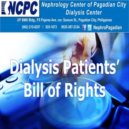 Dialysis patients’ bill of rights