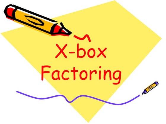 Diamond and box factoring student version