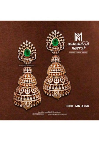 Diamond Jhumkas Designs