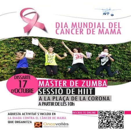 Zumba i Hiit pel Dia Mundial del Càncer de Mama 