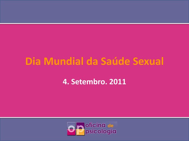 Dia mundial da saúde sexual