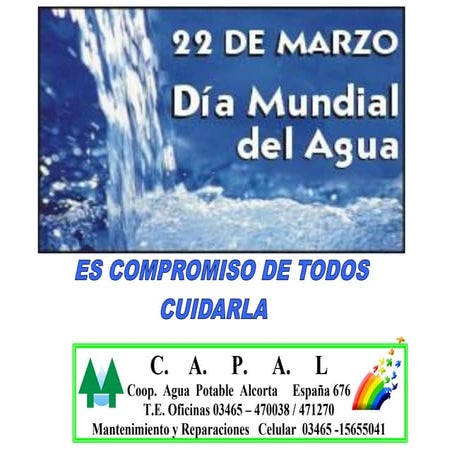 Dia mundial del agua 2013
