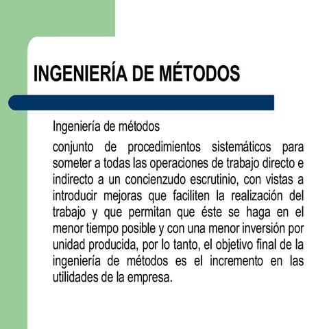 ingeniería de métodos