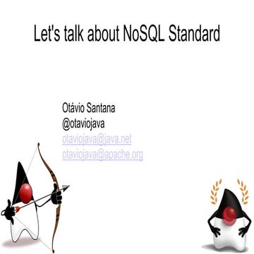 Let's talk about NoSQL Standard