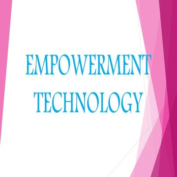 EMPOWERMENT TECHNOLOGY   diana cerojales and jude bagay