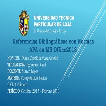 NORMAS APA | PPTX