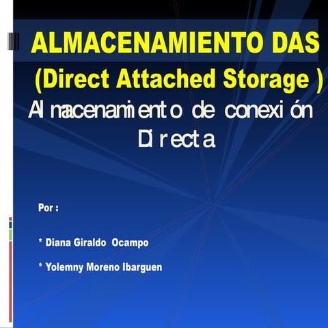 Almacenamiento DAS (Direct Attached Storage)