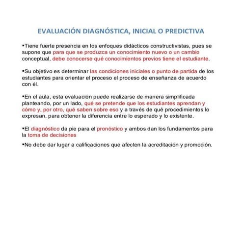 Evaluacion Dianostica