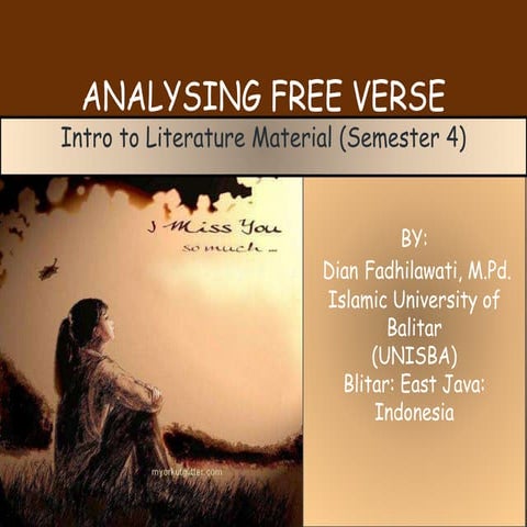 Analyzing Free Verse