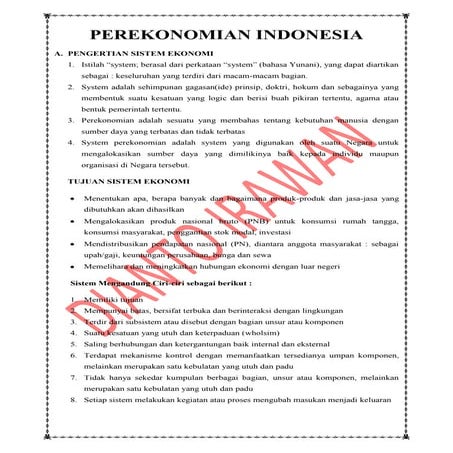  makalah perekonomian indonesia