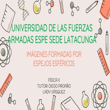 Imagenes formada en espejos esféricos