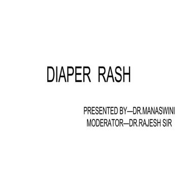 Diaper rash in pediatrics in small neonates | PDF