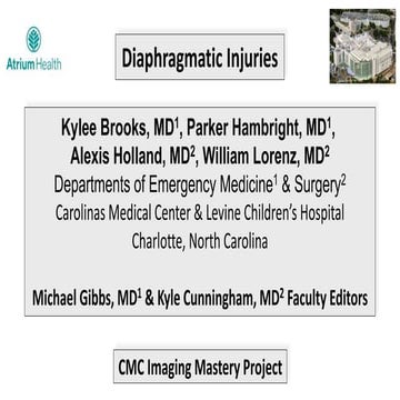 Diaphragmatic Injuries - Radiology Reading Room