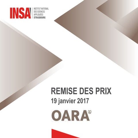 Remise des prix OARA , ce diapo liste les prix | PDF