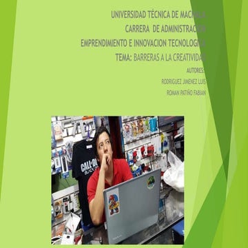 Barreras a la creatividad