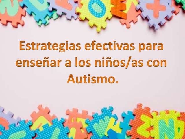 Autismo estrategias