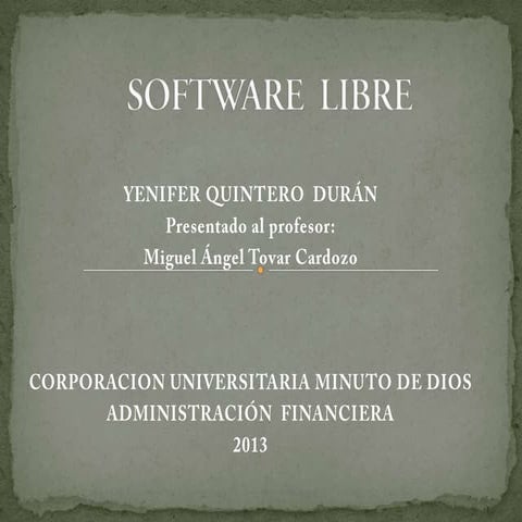 Diapoditivas software  libre