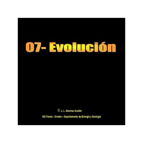 EVOLUCION