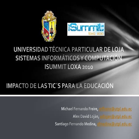 Impacto de las TIC's para la Educación