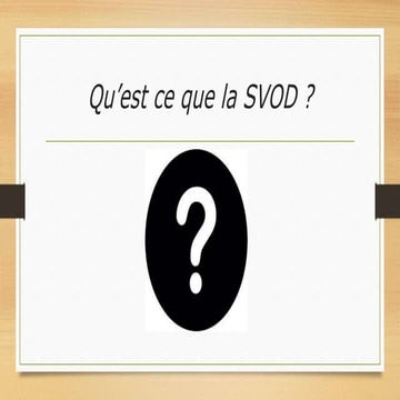 Marché de la SVOD et analyse d'OCS