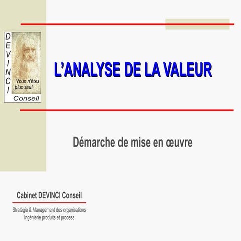 Analyse de la valeur