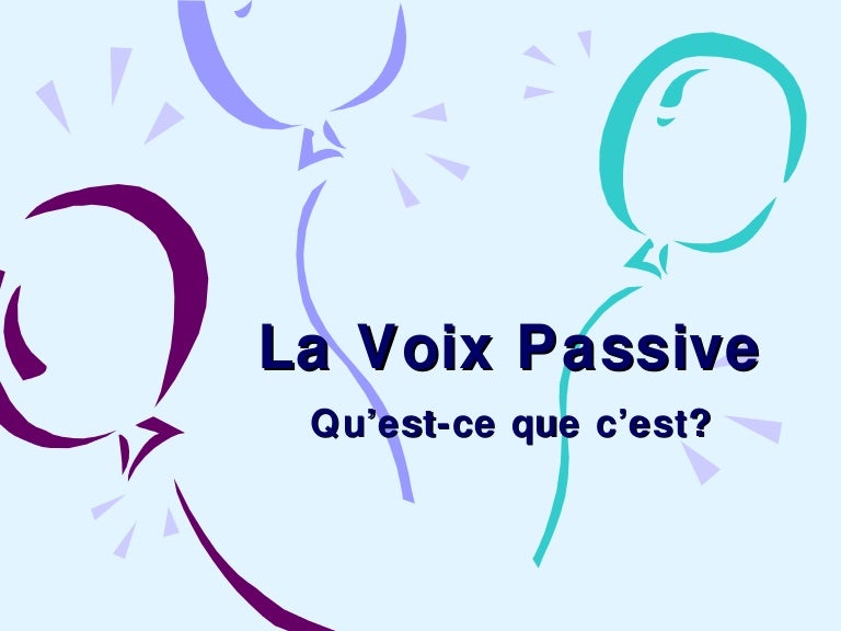 La Voix Passive En Espagnol Communauté MCMS