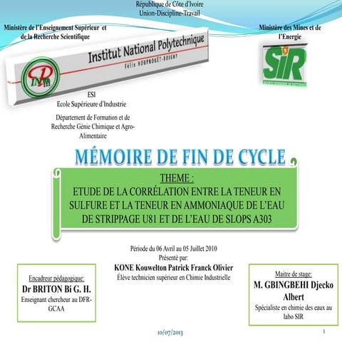 Diaporama de soutenance