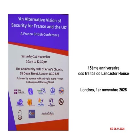 15e anniversaire des traités de Lancaster House